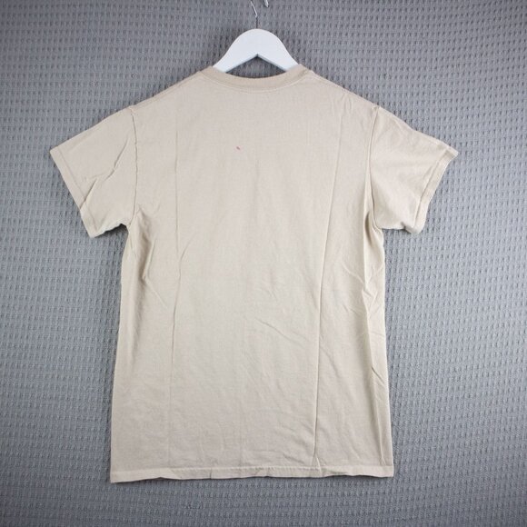 Nirvana Logo Tee Mens Small Beige - Picture 2 of 8